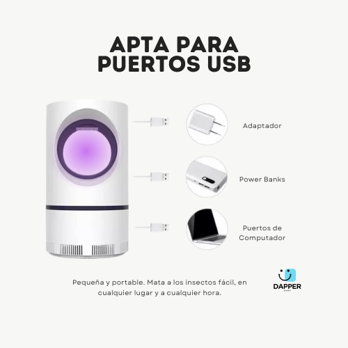 Lámpara Mata Mosquitos -USB
