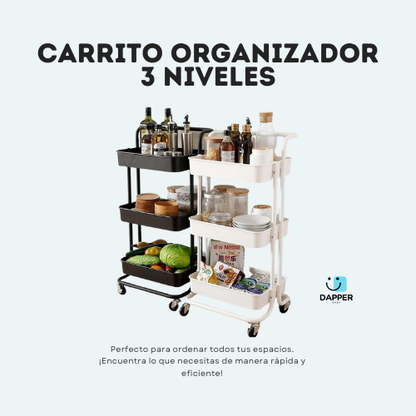 Carrito Organizador Multifuncional / 3 NIVELES