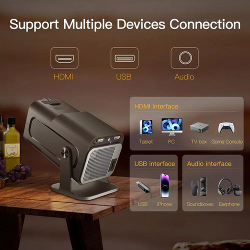 PROYECTOR PORTATIL ULTRA HD GY350